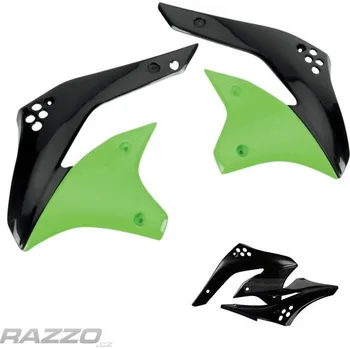 Kryty chladičů Polisport Radiator Scoops Kawasaki KX450F 06-08 Černá
