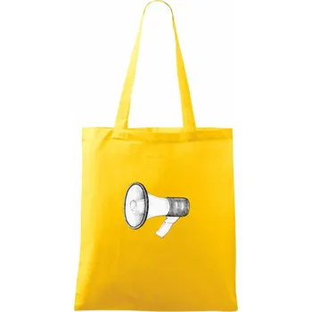 Megafon - Taška bavlněná - 42 x 38 cm ( Žlutá )
