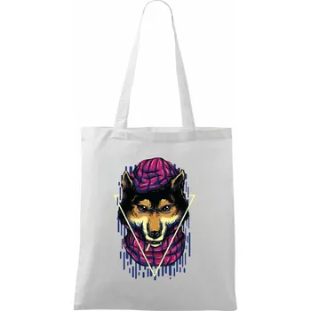 Vlčí důchod - Taška bavlněná - 42 x 38 cm ( Bílá )