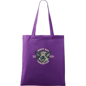 Nákupní taška Real hunter predator - Taška bavlněná - 42 x 38 cm ( Fialová )