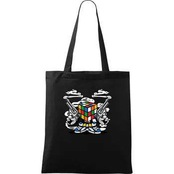 Rubikátor zabil - Taška bavlněná - 42 x 38 cm ( Černá )