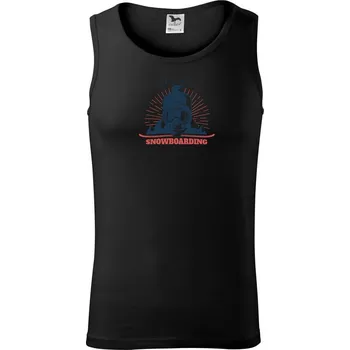 Pánské termoprádlo Freeride snowboarding lebka - Tílko pánské Core - M ( Černá )