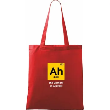 Nákupní taška Ah - the element od surprise - barevné - Taška bavlněná - 42 x 38 cm ( Červená )