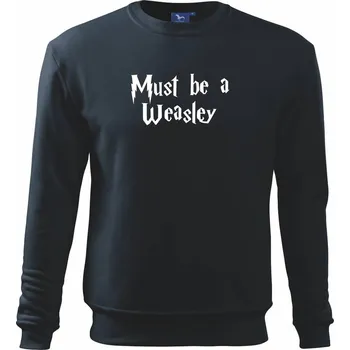 Must be a Weasley - Mikina Essential dětská - 158 cm/12 let ( Námořní modrá (velmi tmavá - téměř černá) )