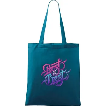 Best of the best - Taška bavlněná - 42 x 38 cm ( Petrolejová )