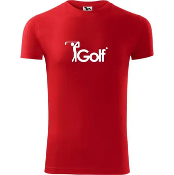 Pánské tričko Golfista - Viper FIT - Pánské zůžené tričko - XL ( Červená )