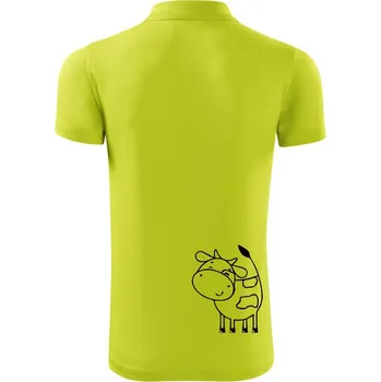 Pánská košile Kráva veselá - Polokošile Victory sportovní (dresovina) - L ( Limetková )