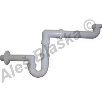 Sifon PlastBrno - ČR | EM46440 E sifon úsporný ,matka, DN40 - odpad ke dřezu - 6/4" EM46440