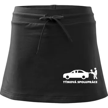 Dámská sukně Týmová spolupráce (Hana-creative) - Sportovní sukně - two in one - S ( Černá )