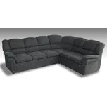 Praktická rozkládací rohová sedačka LANZAROTE Berlin 02 pravá, žíhaná látka, úložný prostor