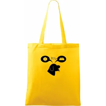 Best things - pes - Taška bavlněná - 42 x 38 cm ( Žlutá )