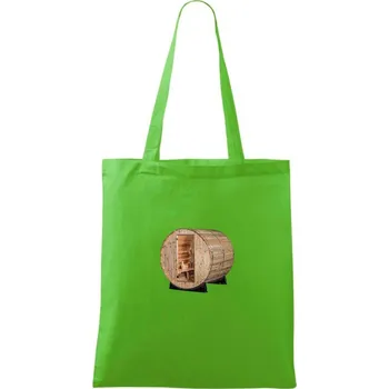 Nákupní taška Venkovní sauna z boku - Taška bavlněná - 42 x 38 cm ( Apple Green )