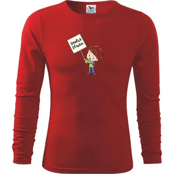 Chlapecké tričko Skvělá ségra holčička - Triko dětské Long Sleeve - 122 cm/6 let ( Červená )