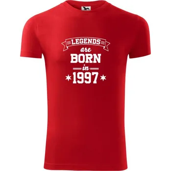 Pánské tričko Legends are born in 1997 - Viper FIT - Pánské zůžené tričko - 2XL ( Červená )