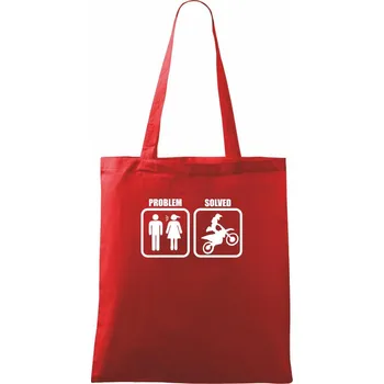 Nákupní taška Problem - Freestyle - Taška bavlněná - 42 x 38 cm ( Červená )