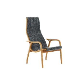 Křeslo Lamino, Čalounění Charcoal, povrch Buk přírodní