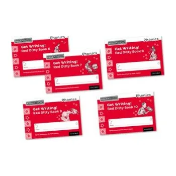 Cizojazyčná kniha Read Write Inc. Phonics: Get Writing! Red Ditty Books 6-10 Mixed Pack of 5 – Ruth Miskin (EN)