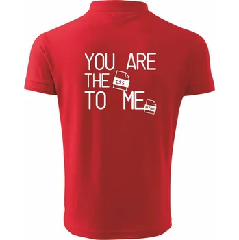 Pánská košile CSS to me HTML - Polokošile pánská Pique Polo 203 - 4XL ( Červená )