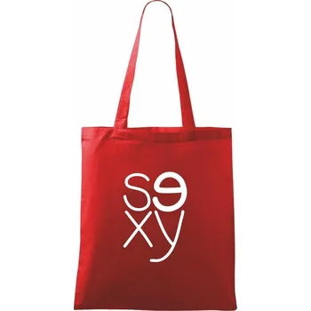 Nákupní taška Sexy vedle sebe - Taška bavlněná - 42 x 38 cm ( Červená )
