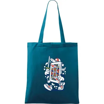 Karťák - Taška bavlněná - 42 x 38 cm ( Petrolejová )
