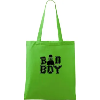 Nákupní taška Badminton Bad Boy - Taška bavlněná - 42 x 38 cm ( Apple Green )
