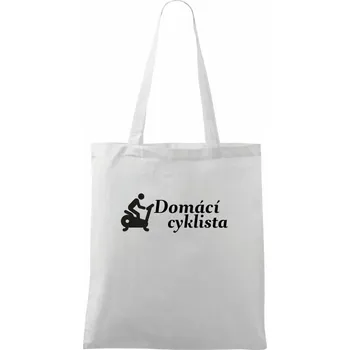 Nákupní taška Domácí cyklista - Taška bavlněná - 42 x 38 cm ( Bílá )