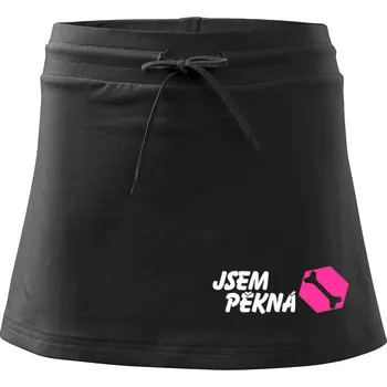 Dámské oblečení Jsem pěkná kost - Sportovní sukně - two in one - L ( Černá )