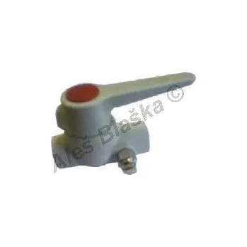 Ventil PPR kulový kohout (ventil) s vypouštěním s pákou plastový tvarovka navařovací - 50 PPR6255V