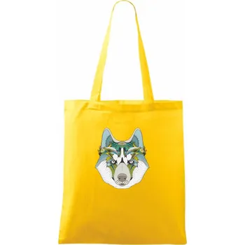Husky zenart - Taška bavlněná - 42 x 38 cm ( Žlutá )