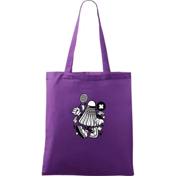 Badmintoňák - Taška bavlněná - 42 x 38 cm ( Fialová )