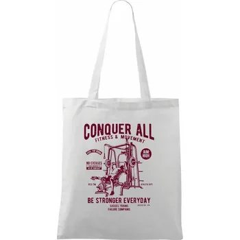 Conquer All - Taška bavlněná - 42 x 38 cm ( Bílá )