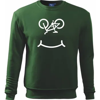 Chlapecké tričko Kolo úsměv - Mikina Essential dětská - 146 cm/10 let ( Lahvově zelená )