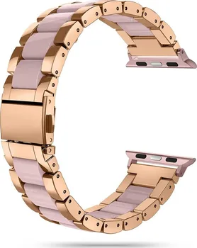 Příslušenství k chytrým hodinkám Tech Protect Modern řemínek pro Apple Watch 4/5/6/7/SE perleťový