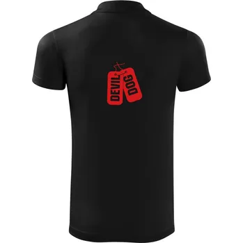 Pánská košile Devil dog - Polokošile Victory sportovní (dresovina) - 3XL ( Černá )