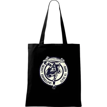 Skateboard Legend - Taška bavlněná - 42 x 38 cm ( Černá )