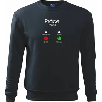 Práce volá - Mikina Essential dětská - 158 cm/12 let ( Námořní modrá (velmi tmavá - téměř černá) )