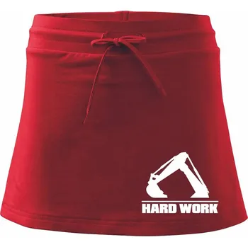 Dámská sukně Hard Work lžíce - Sportovní sukně - two in one - S ( Červená )