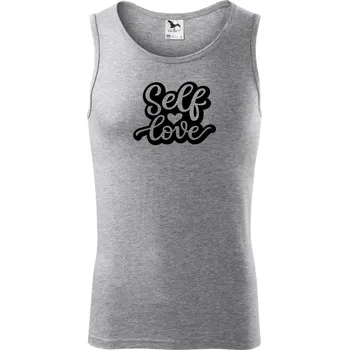 Self love - Tílko pánské Core - M ( Tmavě šedý melír )