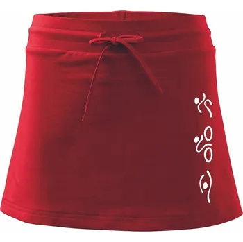 Dámská sukně Triathlon na výšku - Sportovní sukně - two in one - S ( Červená )