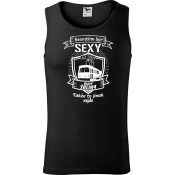 Pánské termoprádlo Nesnáším být sexy - řidič šaliny / řidička šaliny - Tílko pánské Core - XL ( Černá )