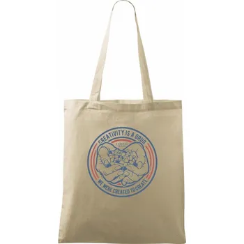 Nákupní taška Creativity Is A Drug - Taška bavlněná - 42 x 38 cm ( Naturální )