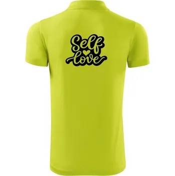 Pánská košile Self love - Polokošile Victory sportovní (dresovina) - S ( Limetková )