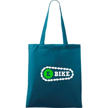 Ebike řetěz - Taška bavlněná - 42 x 38 cm ( Petrolejová )