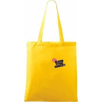 Mluvím plynně ironicky - Taška bavlněná - 42 x 38 cm ( Žlutá )