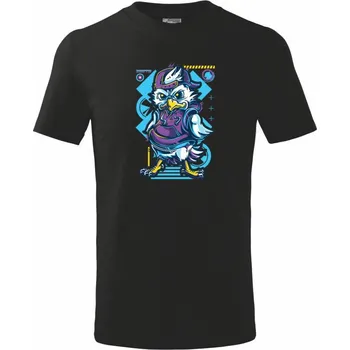 Chlapecké tričko Pouliční slepice - Tričko dětské bavlněné - 146 cm/10 let ( Černá )