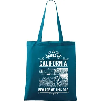 Nákupní taška Gangs Of California - Taška bavlněná - 42 x 38 cm ( Petrolejová )