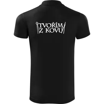 Pánská košile Tvořím z kovu - Polokošile Victory sportovní (dresovina) - XL ( Černá )