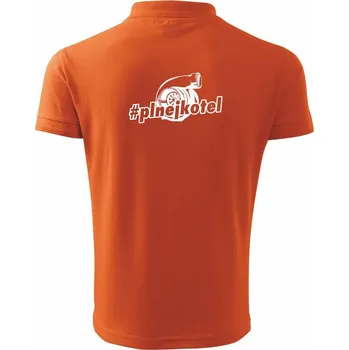 Pánská košile Plnej kotel - Polokošile pánská Pique Polo 203 - S ( Oranžová )