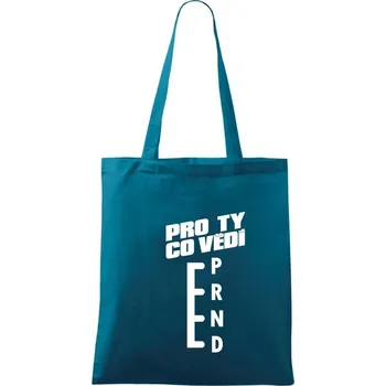 Automat pro ty co vědí - Taška bavlněná - 42 x 38 cm ( Petrolejová )