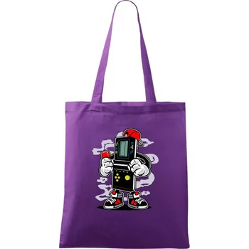 Videohráč - Taška bavlněná - 42 x 38 cm ( Fialová )